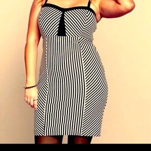 COPY - Torrid striped bodycon mini dress Sz 16